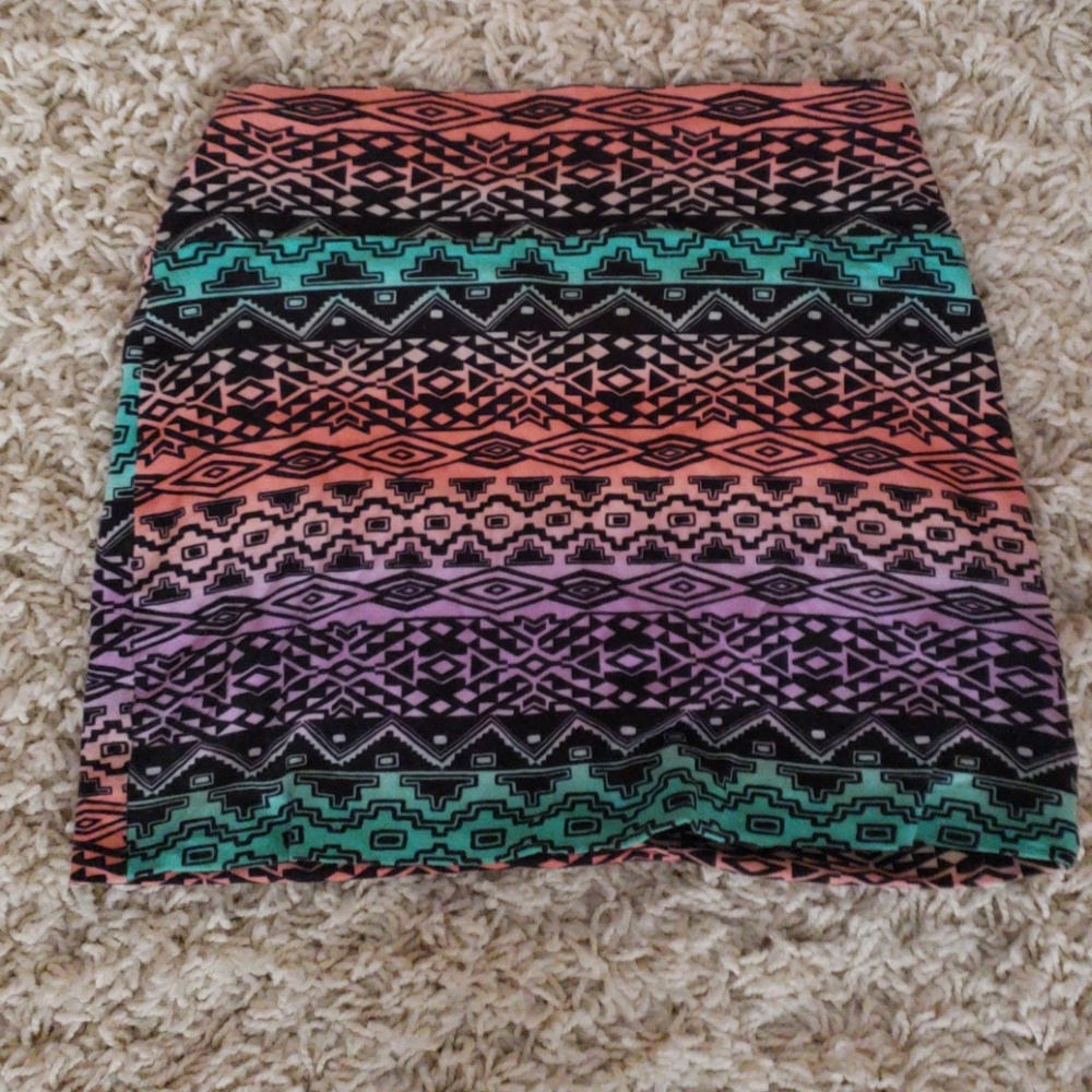 Tribal Print Skirt